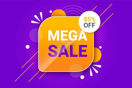 Illustration for Vector realistic sale background with special discount - Royalty Free Image