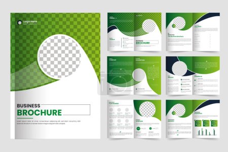 Illustration for Vector brochure template design and company brochure template layout design - Royalty Free Image
