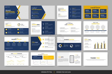 Illustration for Presentation template elements on a white background. Vector infographics. Use in Presentations, flyers and leaflets, corporate reports, marketing, advertising, annual reports, banner - Royalty Free Image