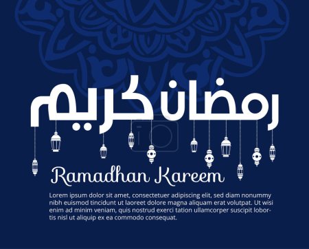 Diseño creativo de póster de Ramadhan Kareem