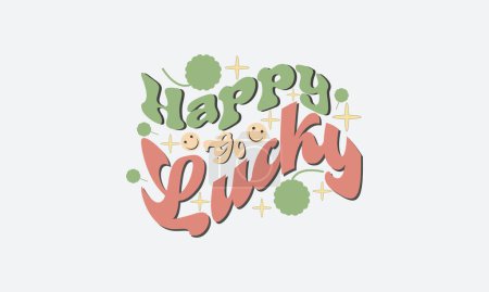 Illustration for Lucky Mama SVG Design. St. Patrick's Day. st Patrick's day quote vector t-shirt design - Royalty Free Image