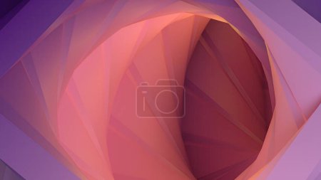 Téléchargez les photos : Violet et rose tourbillonnant Tunnel Pop abstrait élégant moderne 3d rendu arrière-plan Design Matériel Illustration 3D de haute qualité. - en image libre de droit