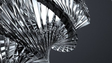 Téléchargez les photos : Cristal formes géométriques brillantes magnifiquement, pop abstrait élégant moderne 3d rendant fond matériau de conception Illustration 3D de haute qualité. - en image libre de droit