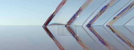 Photo for A fantastic and modern art-like texture of glass with an Elegant and Modern 3D Rendering image backgroundhigh Resolution 3D rendering image - Royalty Free Image