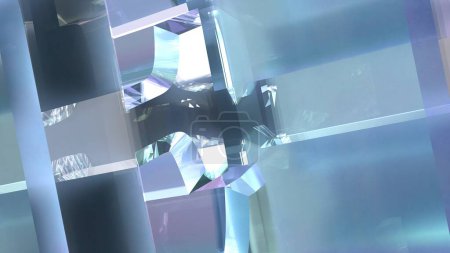 Téléchargez les photos : Boîte à prismes en verre Espace Cristal Élégant Moderne Image de rendu 3D Résumé Arrière-plan Image de rendu 3D haute résolution - en image libre de droit