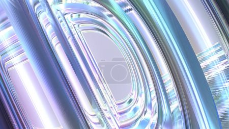Foto de Vidrio Prisma Túnel Reflexión Cristal Elegante Moderno 3D Rendering Image Resumen Fondo Alta resolución 3D rendering image - Imagen libre de derechos