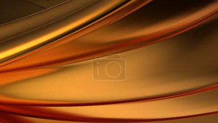 Delicate Elegant Modern 3D Rendering Abstract Background with Bezier Curves like Gold Gorgeous Curtains High quality 3d illustration