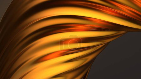 Luxury Curves Created by Bezier Curves Like Gold Gorgeous Curtains Elegant and Modern 3D Rendering Abstract Background High quality 3d illustration