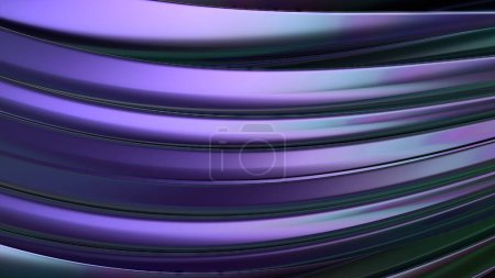 Metal Chrome Reflection Gorgeous Curtain-like Luxury Bezier Curve Art Elegant Modern 3D Rendering Abstract Background High quality 3d illustration