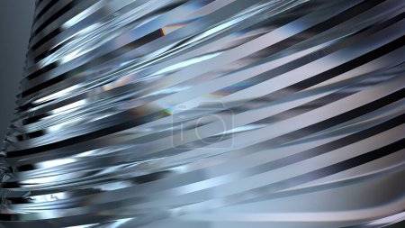 Dark Atmosphere Clear Glass Refraction and Reflection Luxury Bezier Curve Elegant Modern 3D Rendering Abstract Background High quality 3d illustration