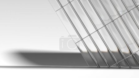 Crystal and Concrete Floor with Wall with Sophisticated Architecture and Simple Design Elements Elegant and Modern 3D Rendering Abstract Background High quality 3d illustration