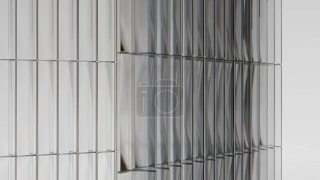 Betonboden mit Kristall und Wand abstrakter Hintergrund mit anspruchsvoller Architektur und zeitgenössischen Designelementen Elegant und modern 3D Rendering Hochwertige 3D-Illustration