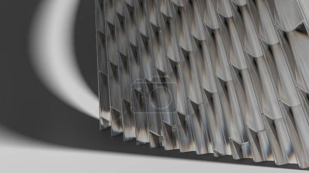 Cristal et plancher de béton avec mur et plancher de béton Architecture contemporaine et éléments de design propres Élégant et moderne rendu 3D fond abstrait. Illustration 3D de haute qualité