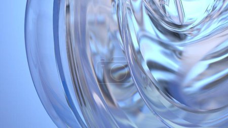Exuberante y hermoso elegante 3D renderizado abstracto fondo como hielo cristal cristal alta calidad 3d ilustración
