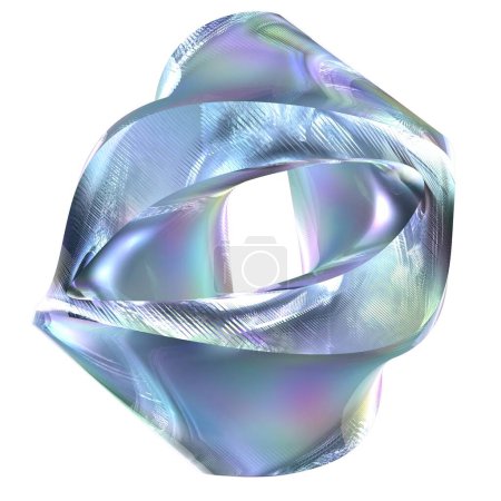 Wasser, Eis, Kristallobjekte Schön Kühl Isoliert Elegant Modern 3D Rendering Abstrakter Hintergrund Hochwertige 3D Illustration