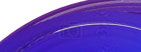 Violet et bleu fines lignes courbes délicates Isolé élégant et moderne rendu 3D fond abstrait exprimant le luxe des courbes délicates Bezier. Illustration 3D de haute qualité