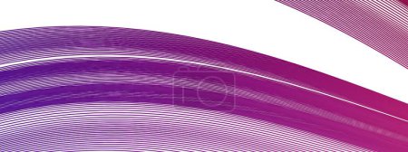 Purple and Blue Thin Curved Delicate Lines Isolated Elegant Modern 3D Rendering Abstract Background Expresión contemporánea Bezier Curve Artistry Ilustración 3D de alta calidad