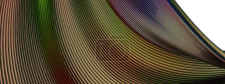Rainbow Thin Metal Lines Modern Bezier Curve Delicacy Aislado Elegante Moderno 3D Renderizado Abstracto Fondo Ilustración 3D de alta calidad