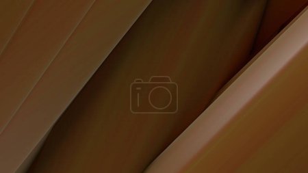 Eleganter und moderner 3D Rendering abstrakter Hintergrund mit einem Knall aus orangefarbenen und sich überlappenden Bändern mit einem ruhigen und einheitlichen Gefühl. Hochwertiges Foto