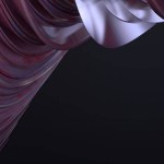 Pink Wet Cloth Folded Over Curtain-like Twisted Delicate Bezier Curves Luxury Elegant Modern 3D Rendering Abstract Background High quality 3d illustration