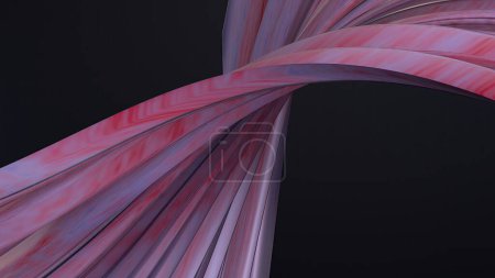 Pink Wet Cloth Fold Over Curtain-like Twisted Modern Artistic Luxury Shape Elegant Modern 3D Rendering Abstract Background High quality 3d illustration