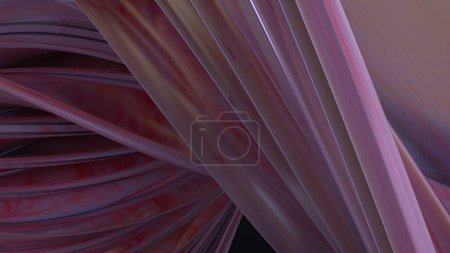 Pink Wet Cloth Folded Over Curtain-like Twisted Modern Bezier Curves Beauty Elegant Modern 3D Rendering Abstract Background High quality 3d illustration