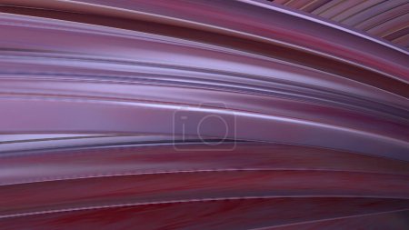 Tissu humide rose plié sur des courbes de bézier torsadées ressemblant à un rideau Courbes artistiques modernes Rendu 3D élégant et moderne Illustration 3D de haute qualité