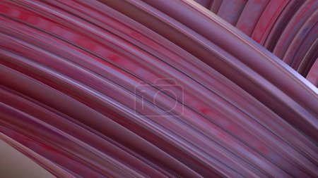 Foto de Paño húmedo rosado doblado sobre curvas de bisier retorcido tipo cortina Arte contemporáneo Elegante Moderno 3D Renderizado Fondo abstracto Ilustración 3d de alta calidad - Imagen libre de derechos