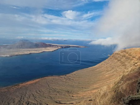 Photo for Mirador del Ro, Lanzarote's iconic viewpoint, offers a breathtaking panorama of the Atlantic and neighboring islands. - Royalty Free Image