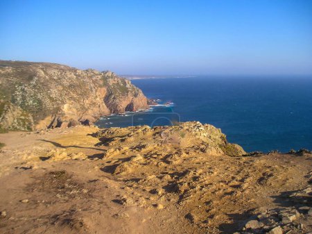 Téléchargez les photos : Cabo da Roca, situé au Portugal, iCabo da Roca, Portugal, point le plus à l'ouest, Europe continentale - en image libre de droit