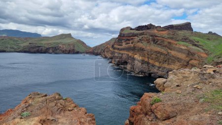The Saint Laurent Peninsula on Madeira Island is a stunning natural enclave, renowned for its rugged cliffs and breathtaking coastal views. Visitors flock to this picturesque spot to soak in the beauty of the Atlantic Ocean.