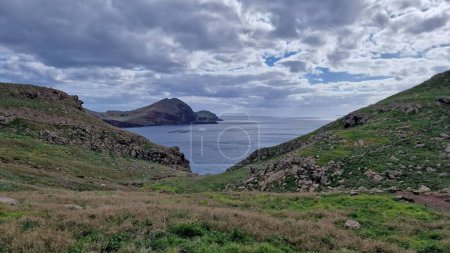 Photo for The Saint Laurent Peninsula on Madeira Island is a stunning natural enclave, renowned for its rugged cliffs and breathtaking coastal views. Visitors flock to this picturesque spot to soak in the beauty of the Atlantic Ocean. - Royalty Free Image