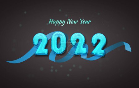 Ilustración de Año nuevo 2022 banner de cubierta - Imagen libre de derechos