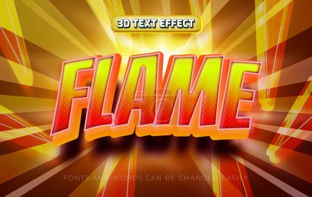 Ilustración de Llama estilo de efecto de texto editable 3d - Imagen libre de derechos