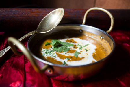 Foto de Mulligatawny is an Indian dish that is very similar to a soup. In Tamil the word 'mulligatawny' translates as watery pepper. - Imagen libre de derechos