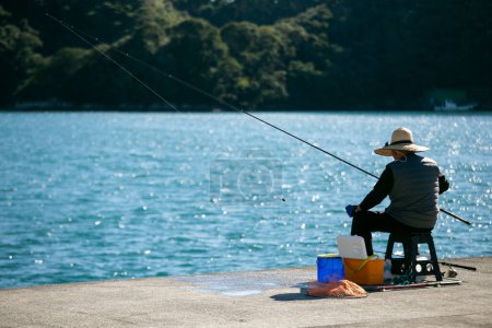 Téléchargez les photos : Nachikatsuura, Japon ; 1er octobre 2023 : Pêche locale au port de Nachikatsuura par une journée ensoleillée. - en image libre de droit