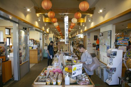 Photo for Nachikatsuura, Japan; 1st October 2023: Katsuura fish market located in the port of the city. - Royalty Free Image