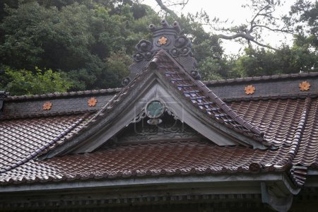 Foto de Ogi, Japón 1 de octubre de 2023: Templo en la ciudad de Ogi en la isla de Sado. - Imagen libre de derechos