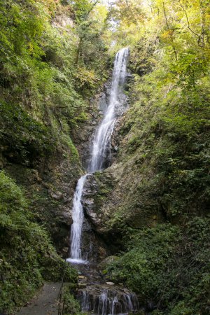 Téléchargez les photos : Cascade Yoro dans l'île de Sado dans la préfecture de Niigata, Japon. - en image libre de droit
