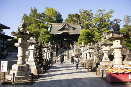Foto de Narita, Japón; 1 de octubre de 2023: El templo Naritasan Shinshoji es un popular complejo de templos budistas en la ciudad de Narita. - Imagen libre de derechos