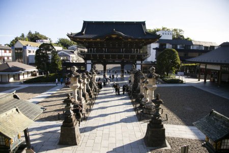 Foto de Narita, Japón; 1 de octubre de 2023: El templo Naritasan Shinshoji es un popular complejo de templos budistas en la ciudad de Narita. - Imagen libre de derechos
