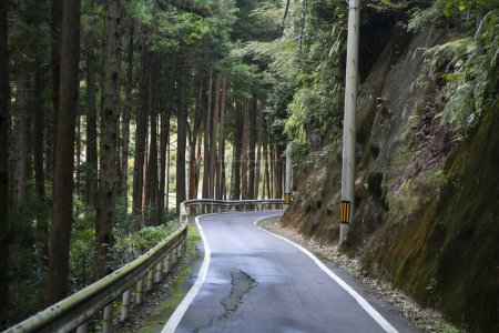 Photo for Winding roads in the mountains of the Wakayama Peninsula in Japan - Royalty Free Image