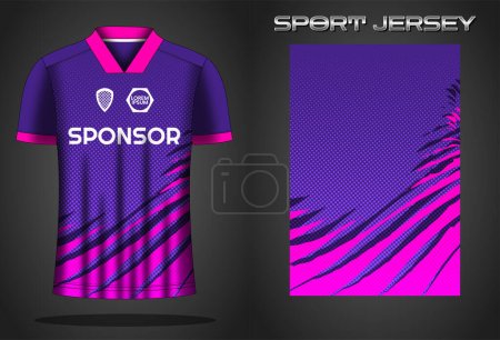 Ilustración de Jersey de fútbol camiseta deportiva plantilla de diseño - Imagen libre de derechos