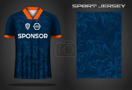 Illustration for Soccer jersey sport shirt design template - Royalty Free Image