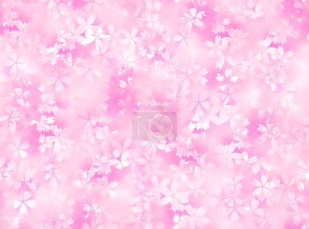 Photo for Seamless Cherry Blossoms Web graphics (Watercolor) - Royalty Free Image