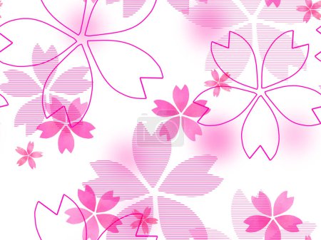 Foto de Cherry blossom wallpaper. (Seamless) Spring image. - Imagen libre de derechos