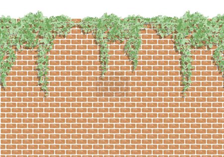 Brick and ivy wallpaper, backgrounds.