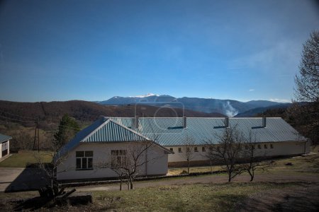 Photo for Old school dormitory in the mountains - Royalty Free Image