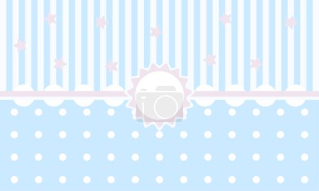 Illustration for Cute background template. Vector illustration. - Royalty Free Image