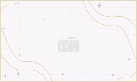 Illustration for Cute background template. Vector illustration. - Royalty Free Image